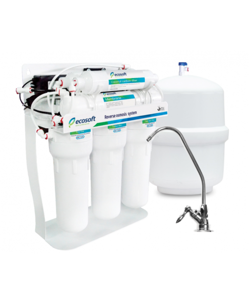  Фильтр обратного осмоса ECOSOFT STANDART с минерализатором и помпой на станине